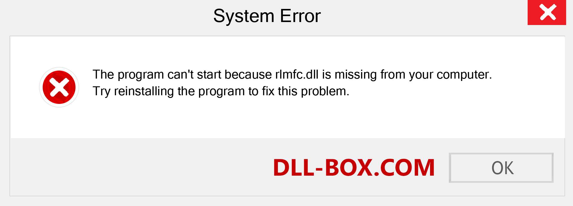  rlmfc.dll file is missing?. Download for Windows 7, 8, 10 - Fix  rlmfc dll Missing Error on Windows, photos, images
